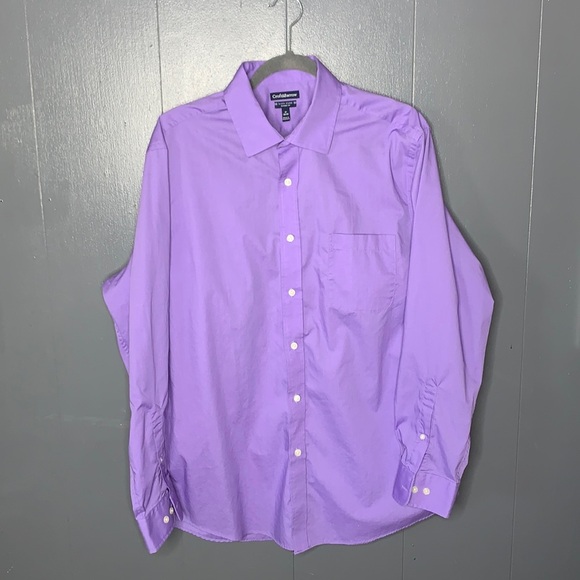 Croft & Barrow Men's Shirt 17 34/35 Purple - Picture 7 of 9